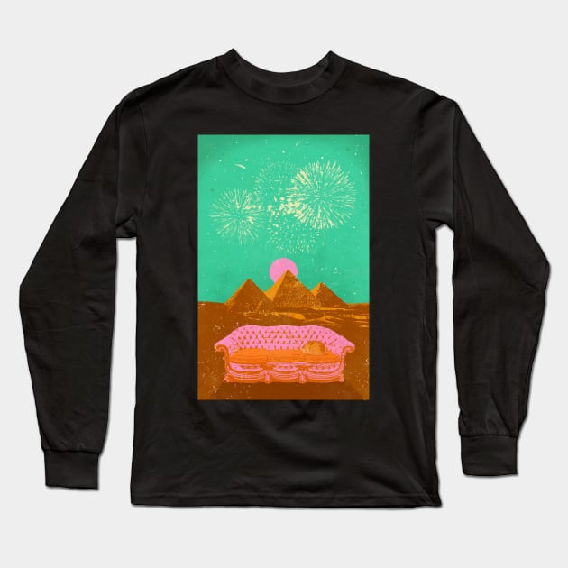 CHILL PYRAMIDS Long Sleeve T-Shirt by Showdeer